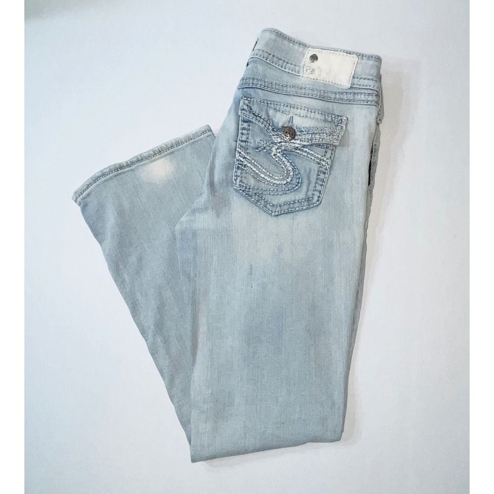 Silver‎ Jeans Co Women's W29 L30 Suki Surplus Bootcut Jeans Vintage Y2K Rodeo